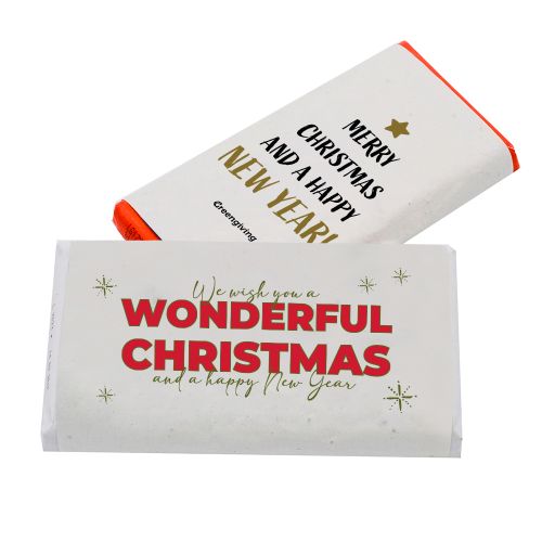 Tony's Christmas bar large | seed paper wrapper - Image 1
